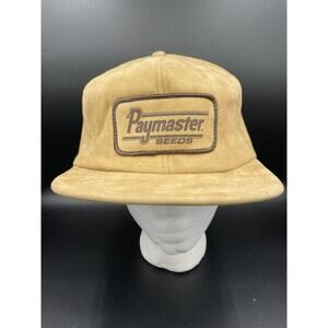 VTG Paymaster Seed Trucker Hat SnapBack Patch Farming Made In USA Paramount Cap